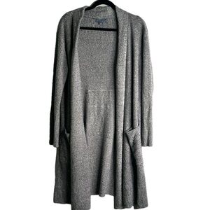 Barefoot dream cozy chic lite long line gray cardigan size s medium